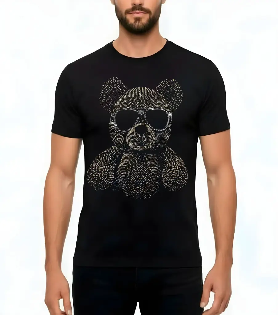 PLAYERA COOL TEDDY ORO/PLATA