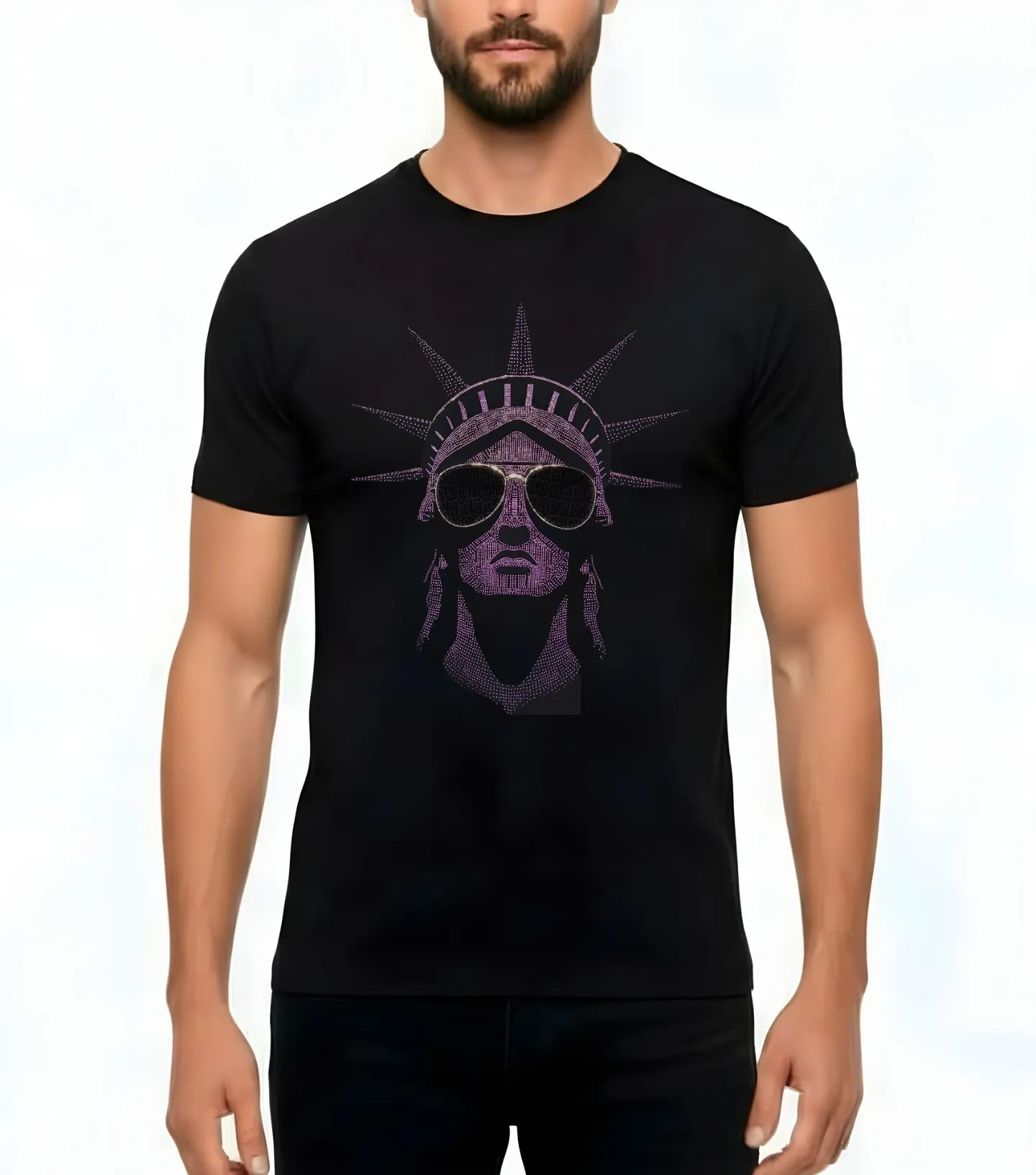 PLAYERA COOL LIBERTY MORADO/ORO ROSA (Chica)